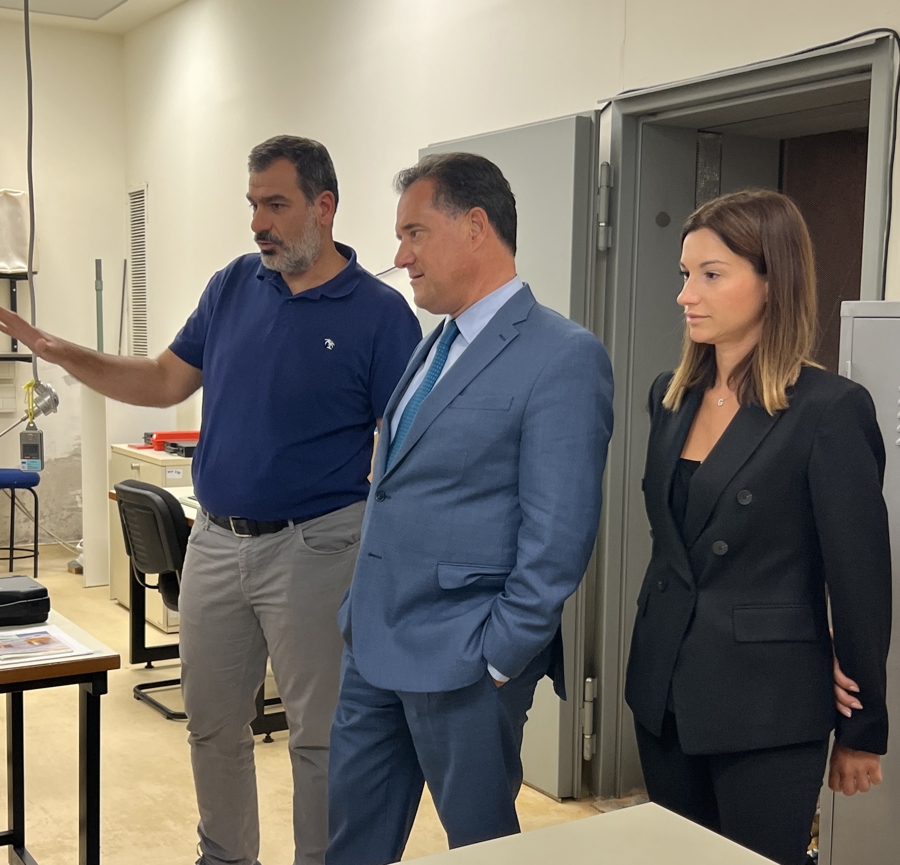 Επίσκεψη του Υπουργού Ανάπτυξης και Επενδύσεων κ. Άδωνι Γεωργιάδη στο Ελληνικό Ινστιτούτο Μετρολογίας στη Σίνδο